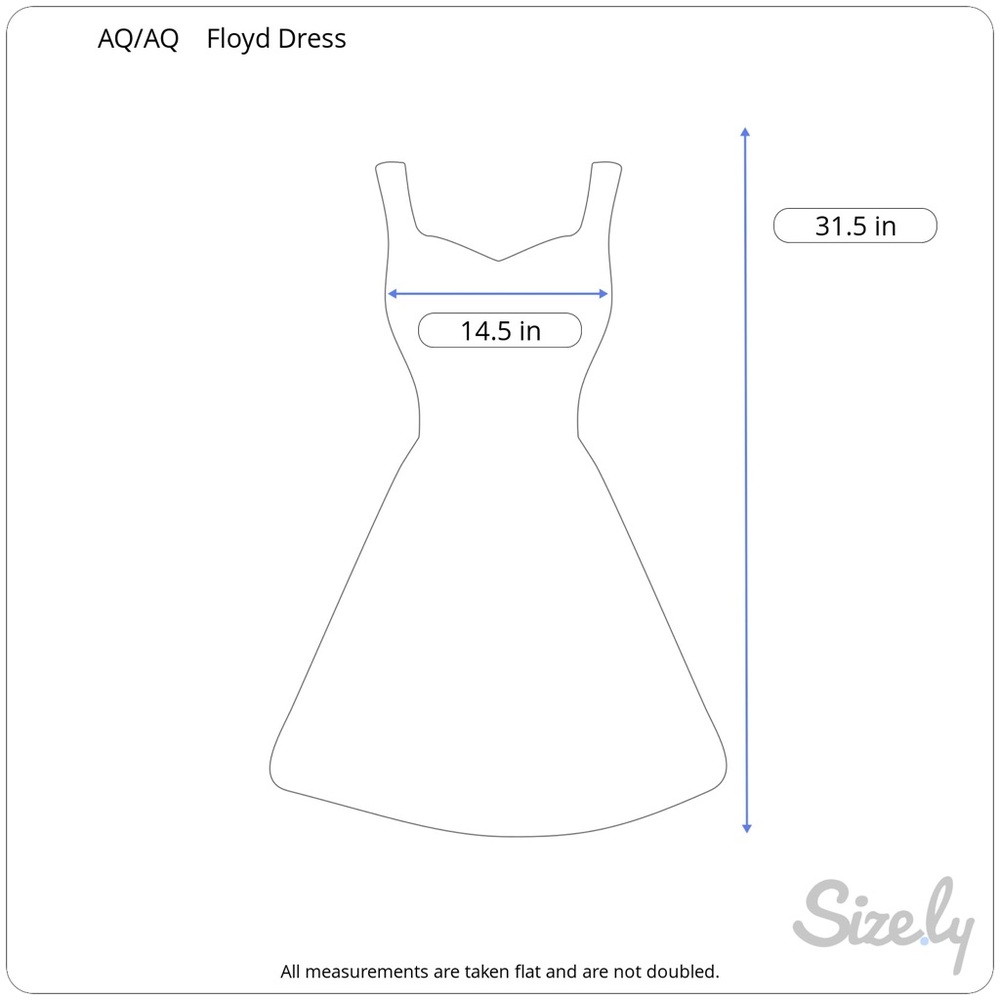 [AQ/AQ] Orange Structured Skater Floyd Dress - Picture 8 of 8